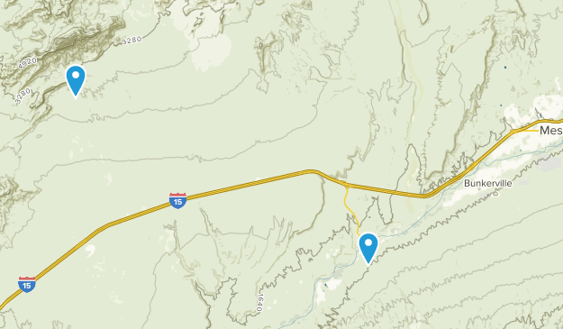 Bunkerville, Nevada Map
