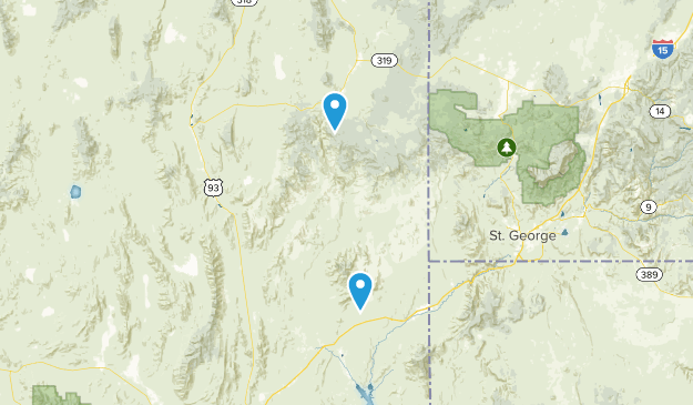 Caliente, Nevada Map
