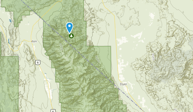 Dyer, Nevada Map