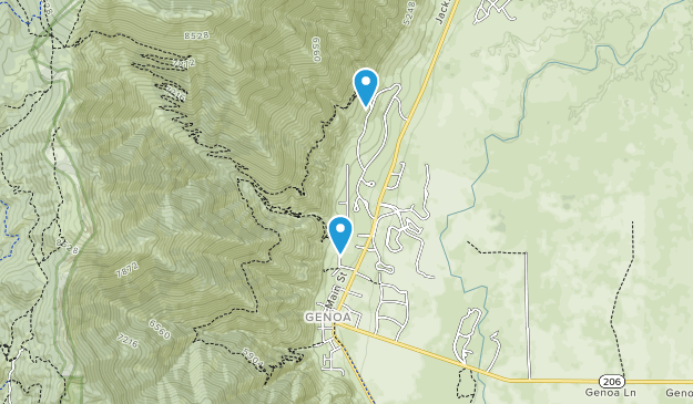Genoa, Nevada Map