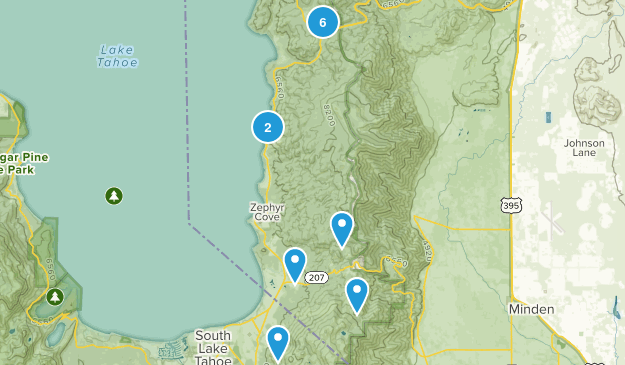 Glenbrook, Nevada Map