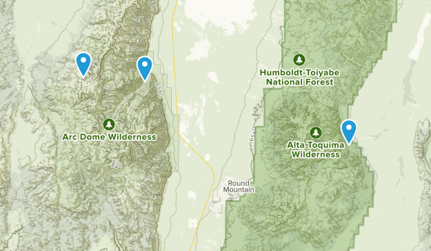 Round Mountain, Nevada Map
