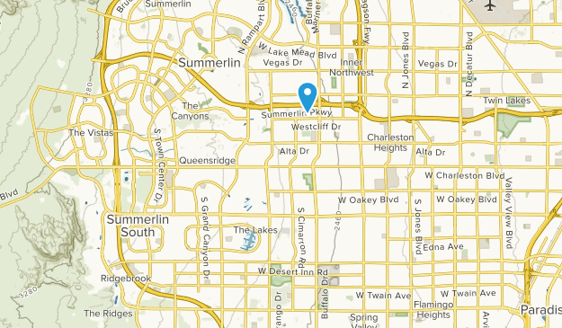 The Lakes, Nevada Map