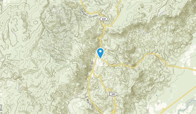 Virginia City, Nevada Map