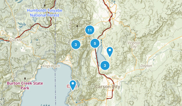 Washoe Valley, Nevada Map