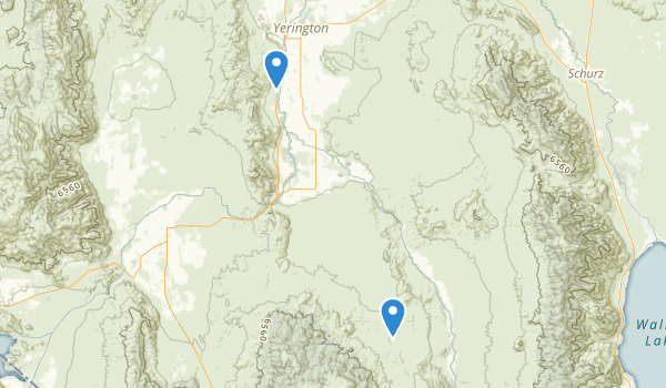 Yerington, Nevada Map