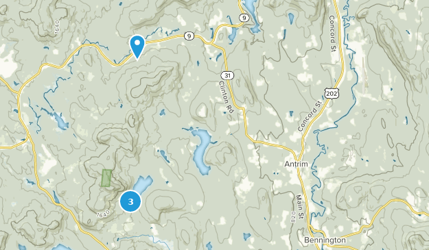 Antrim, New Hampshire Map