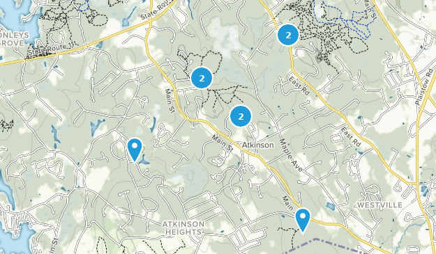 Atkinson, Nuevo Hampshire Map
