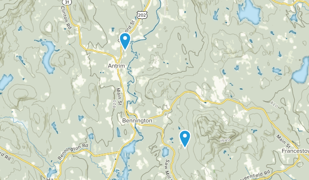 Bennington, New Hampshire Map