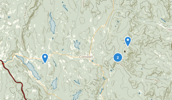 Canaan, New Hampshire Map