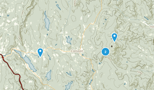 Canaan, New Hampshire Map