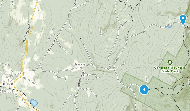 Canaan, New Hampshire Map