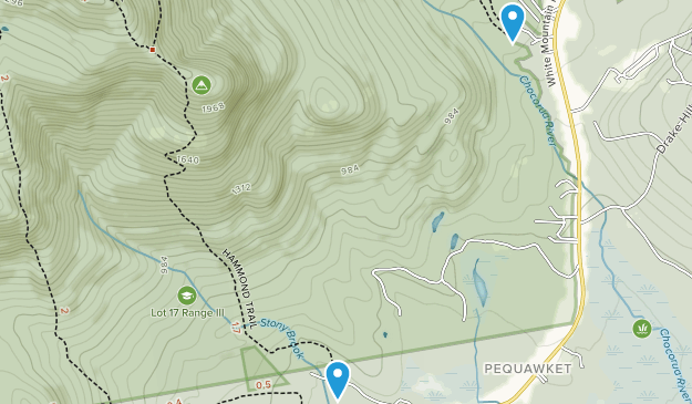 Chocorua, New Hampshire Map