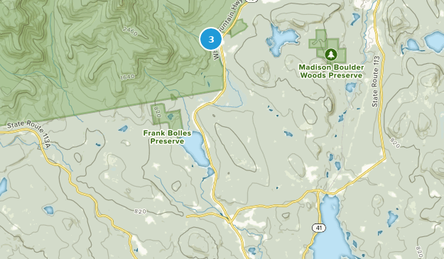 Chocorua, New Hampshire Map