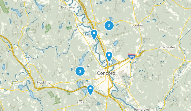 Concord, New Hampshire Map