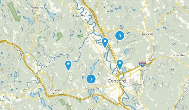 Concord, New Hampshire Map