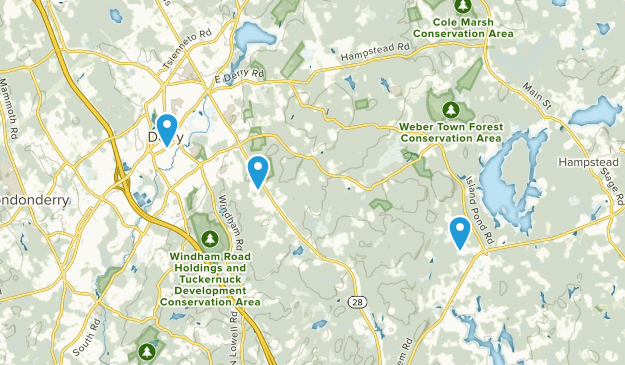 Derry, New Hampshire Map