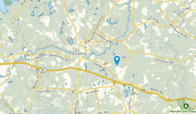 Epping, New Hampshire Map