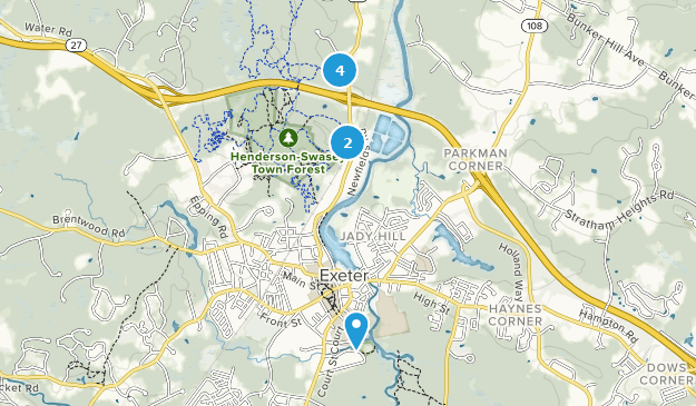 Exeter, New Hampshire Map
