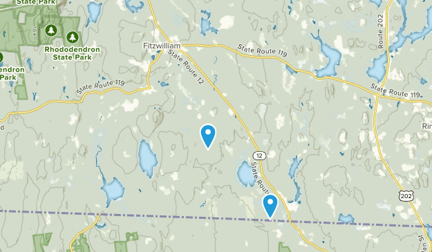Fitzwilliam, New Hampshire Map