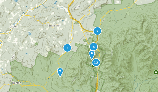 Franconia, New Hampshire Map