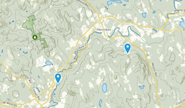 Henniker, New Hampshire Map