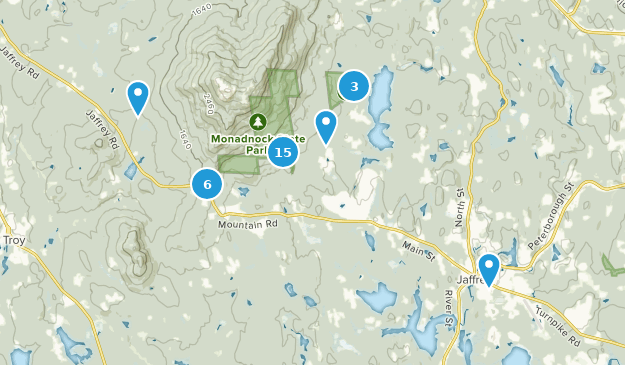 Jaffrey, New Hampshire Map
