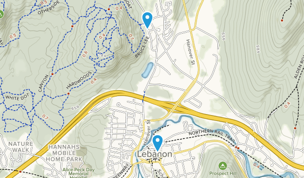Lebanon, New Hampshire Map