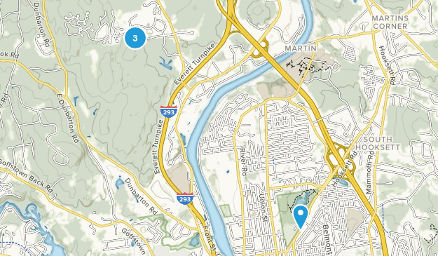Manchester, New Hampshire Map