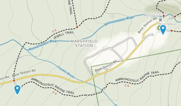 Marshfield Station, New Hampshire Map