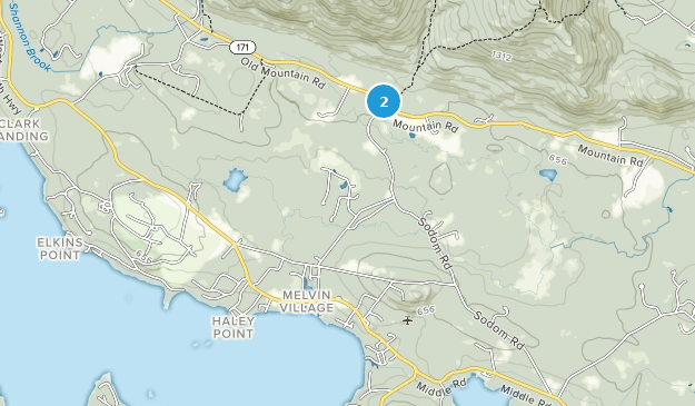 Melvin Village, New Hampshire Map