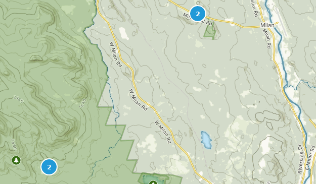 Milan, New Hampshire Map