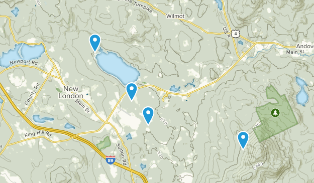 New London, New Hampshire Map