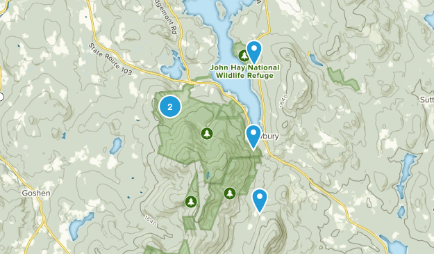 Newbury, New Hampshire Map