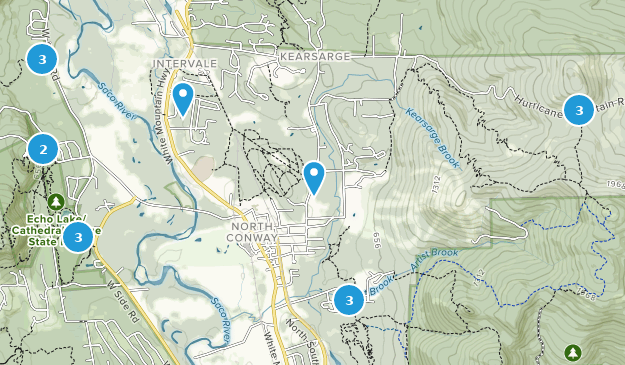 North Conway, New Hampshire Map