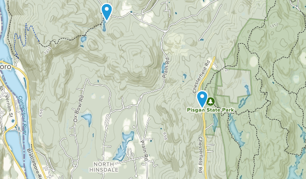 North Hinsdale, New Hampshire Map