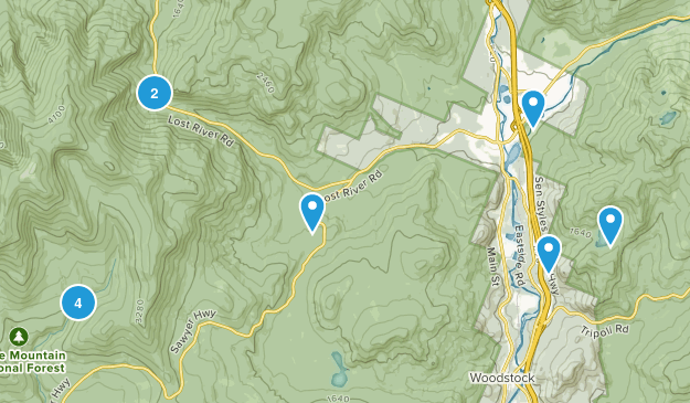 North Woodstock, New Hampshire Map