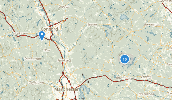 Nottingham, New Hampshire Map