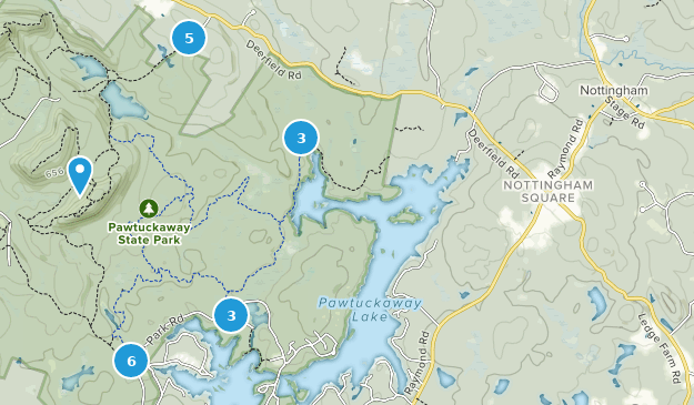 Nottingham, New Hampshire Map