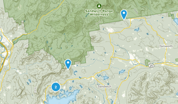 Sandwich, New Hampshire Map