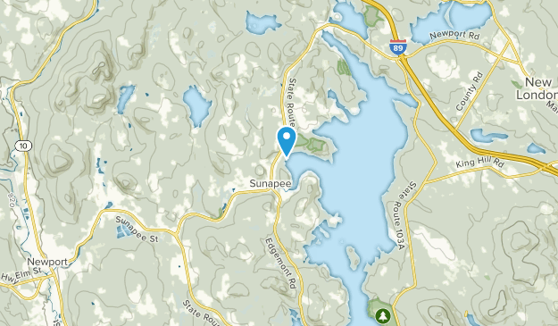 Sunapee, New Hampshire Map