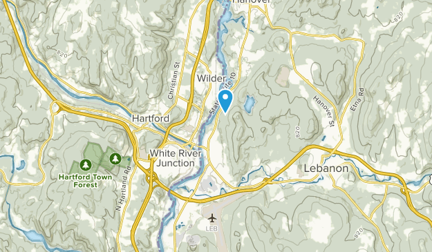 West Lebanon, New Hampshire Map