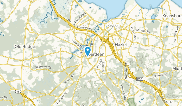 Aberdeen, Nueva Jersey Map