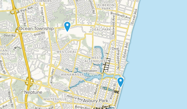 Asbury Park, New Jersey Map