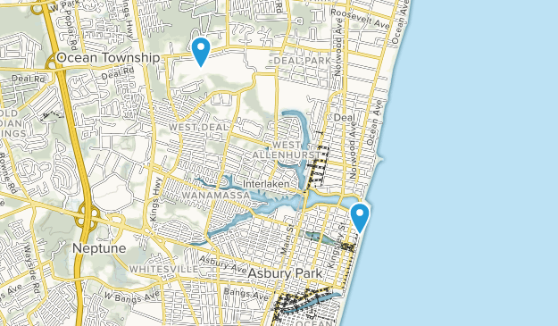 Asbury Park, New Jersey Map