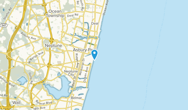 Avon-by-the-Sea, New Jersey Map