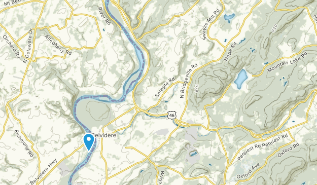 Belvidere, New Jersey Map