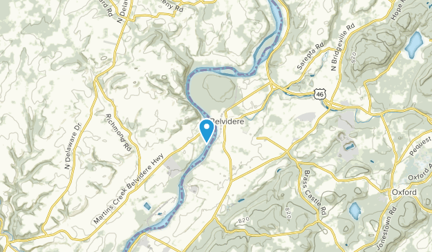 Belvidere, New Jersey Map