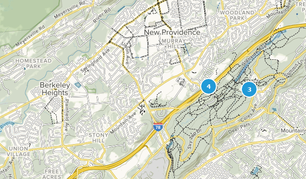 Berkeley Heights, New Jersey Map