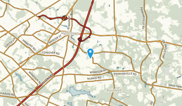 East Windsor, New Jersey Map